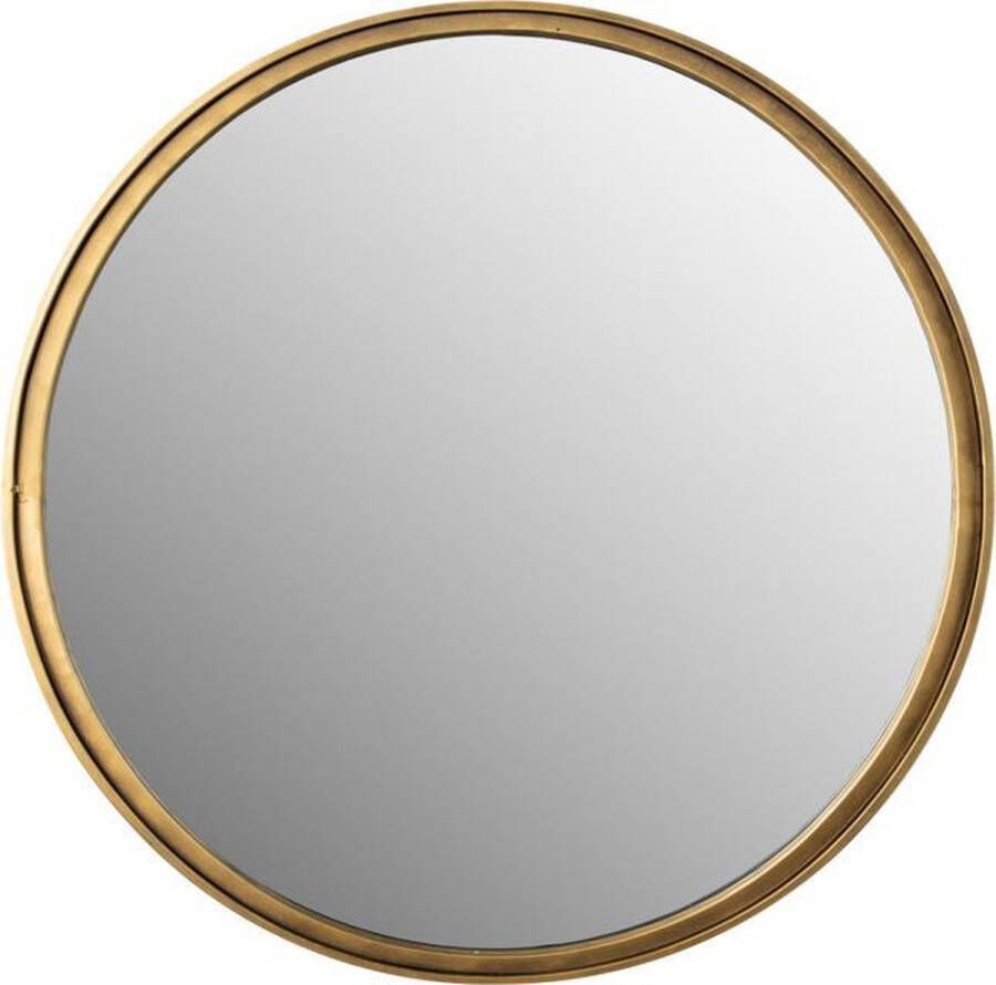 Housecraft Living Housecraft Matz Spiegel Wandspiegel Rond 60x60 Metaal cm Goud