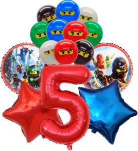 Felizdecorations Lego Ninjago Ballonnen Set 5 Jaar 15-delig