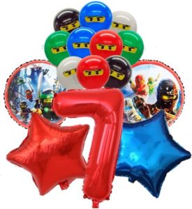 Felizdecorations Lego Ninjago Ballonnen Set 7 Jaar 15-delig