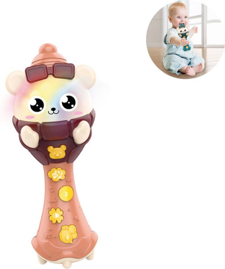 FEMUR Baby Microfoon Stemopname Licht Inclusief Batterijen Roze