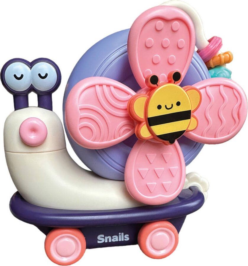 FEMUR Spinner Slak Fidget Badspeelgoed Baby Spinner Speelgoed Windmolen Baby Paars Sint Kerst