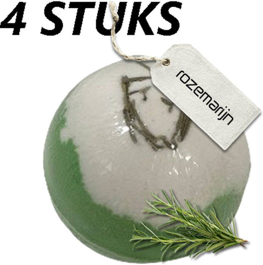 Fenji.nl 4 stuks Bruisbal XL Rozemarijn 180 gram Uniek in Nederland