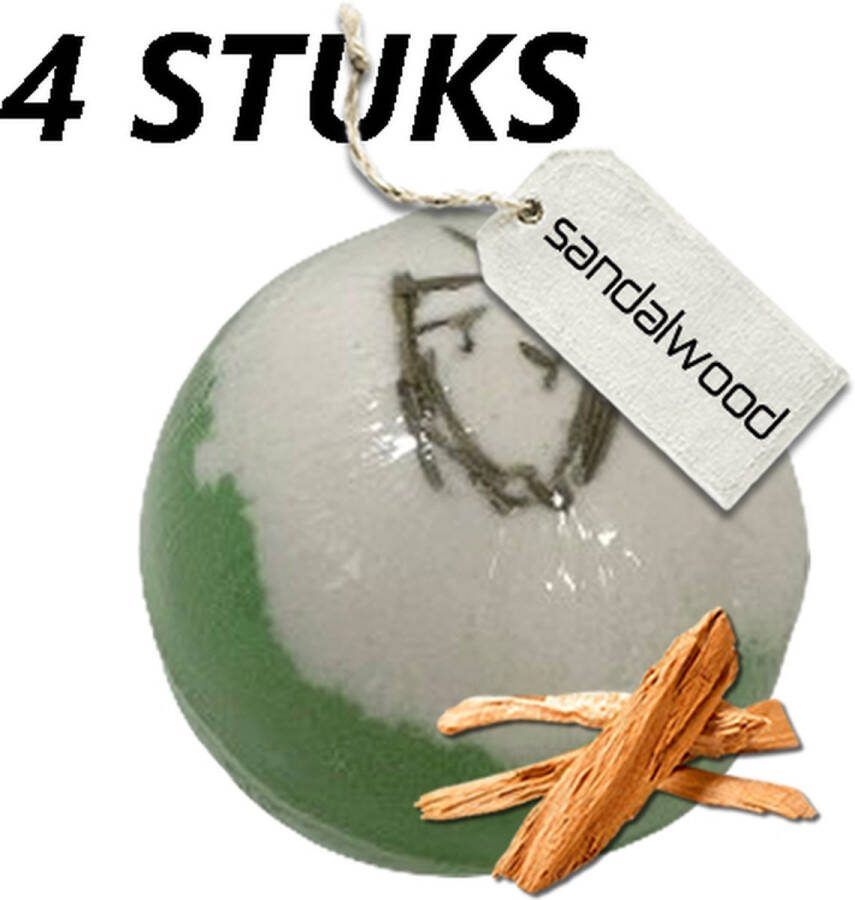 Fenji.nl 4 stuks Bruisbal XL Sandalwood 180 gram Uniek in Nederland