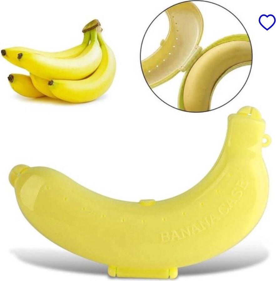 Fens-Company 3 x Bananen bewaardoos Bananenhouder Bananen beschermer Bananendoos kinderen -Bananen box