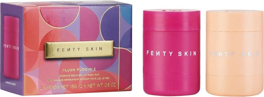 Fenty Beauty Duo Plush Puddin'z Intensive Recovery Lip Mask Lipverzorging Hydrateert en Voedt 2X 15g