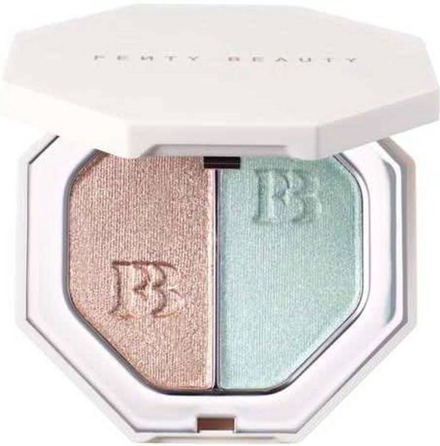 Fenty Beauty Foil Freestyle Highlighter Duo Sand Castle Mint'd Mojito