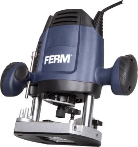 FERM Bovenfrees 1200W 6 8 mm Variabele snelheid – Incl. 3-delige frezenset kopieerring parallelgeleider en passerpunt
