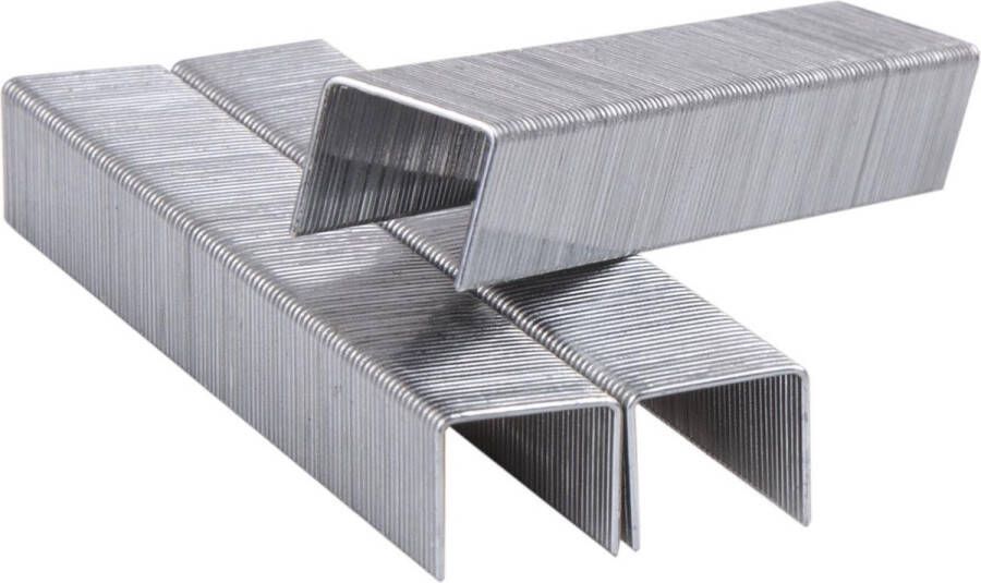 FERM ETA1013 Nieten 10x11 3x0 75mm Type 53 2000 stuks U-shape Gegalvaniseerd Breedte: 11 3mm Pootlengte: 10mm Dikte: 0 75mm Universeel Zeer geschikt voor ETM1004 Elektrische tacker nieten
