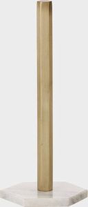 Ferm Living Hexagon Stand Marmer Goud keukenrolhouder 15 x 30 x 15 cm