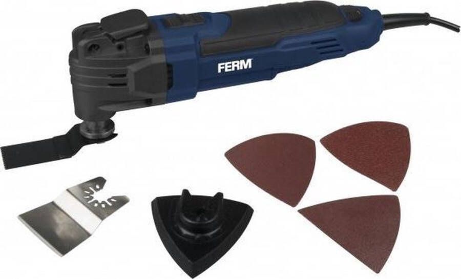 FERM OTM1007 Multitool Oscillerend 300W Incl. koffer en 7 accessoires
