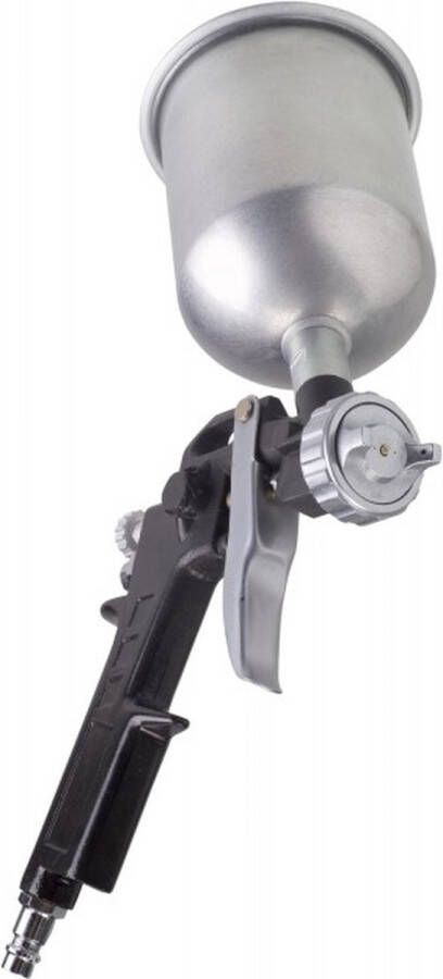 FERM ATM1039 Verfspuit bovenbeker Verstelbare Werkdruk 3-4 bar Instelbaar spuitpatroon 400cc Spuitmond diameter 1 5mm Maximale doorvoer 6 5 cfm Universeel Gravity cup Voor gebruik met Compressor