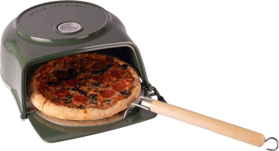 Fernus&Friends Fernus & Friends Pizza Oven voor Fornuis duck green voor ø 26 cm pizza's