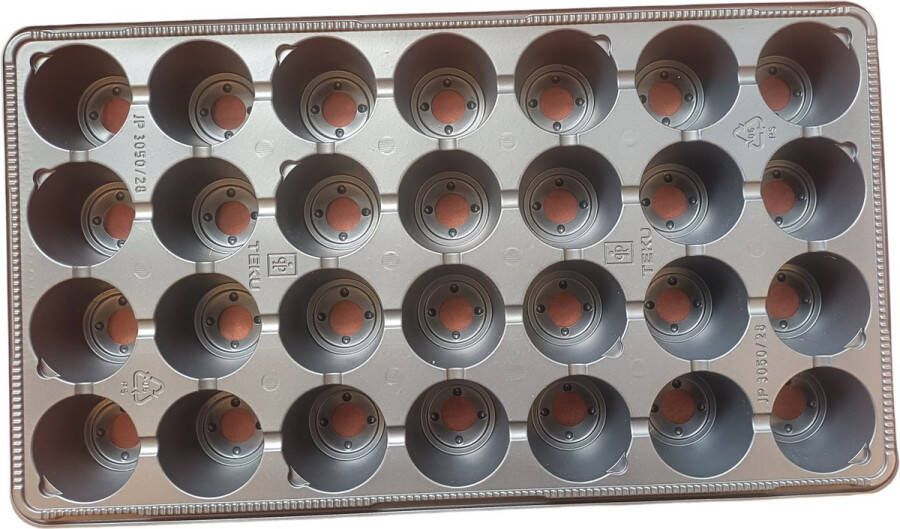 Ferrarium kweekbak 50x29cm met 28 gaten 3 stuks 5.5cm hoog kweek bak stekbak opkweken moestuin zaaibak