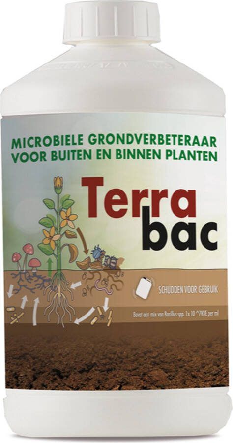 Ferrarium microbiele grondverbeteraar 1 Liter voor binnenplanten & buitenplanten Bodemverbeteraar met effectieve micro-organismen bacteriën grondverbeteraar bacteriële grondverbeteraar
