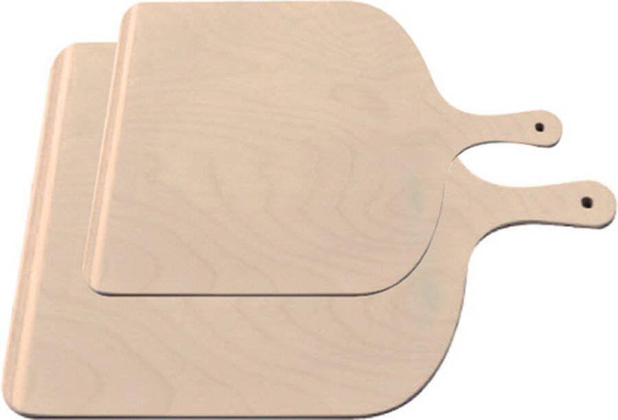 Ferrarium Pizzaschep voor ooni koda 12 en 16 Berkenhout serveerplank 41 x 30 cm 1 stuk