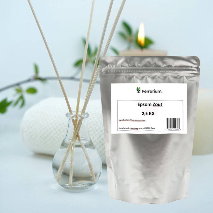 Ferrarium.nl Ferrarium Epsom Zout 2 5kg Magnesiumsulfaat bitterzout Magnesiumsulfaat Badzout magnesium sulfaat