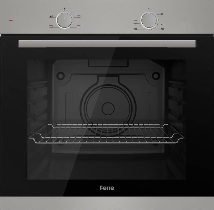 Ferre XE61MDV Inbouw heteluchtoven 60 cm 2325W Duifgrijs geschilderd metaal