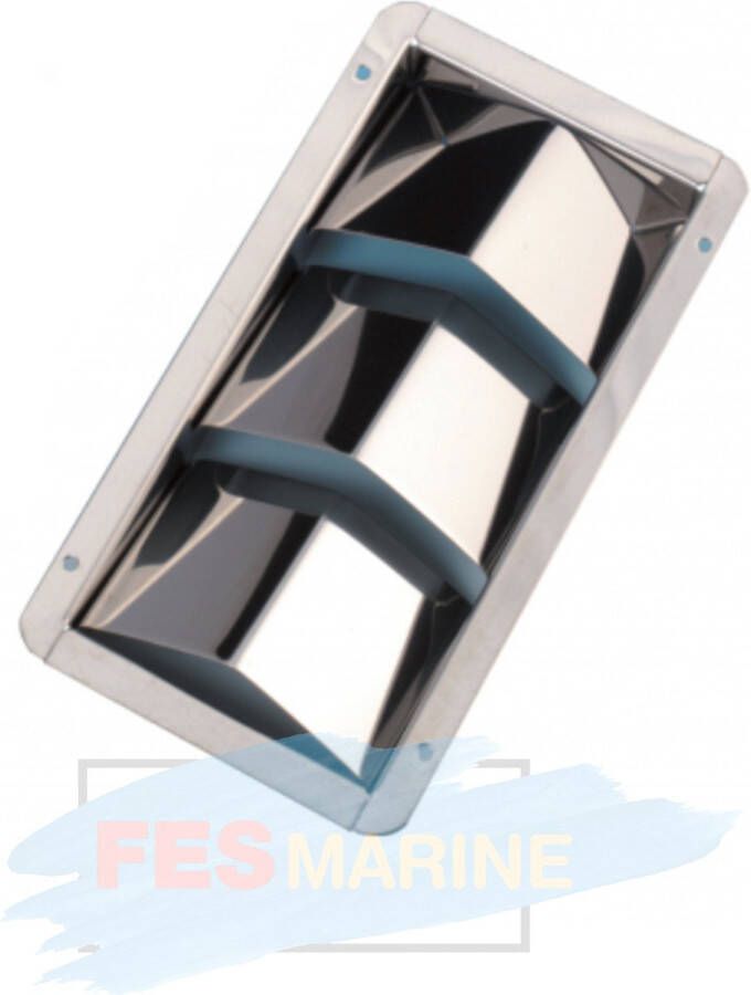 Fes Marine RVS inbouw ventilatierooster – ventilatiepoort met 3 inlaten