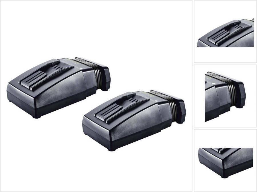Festool 2x TCL 6 Li-Ion snellader ( 2x 201135 ) dubbele lader set
