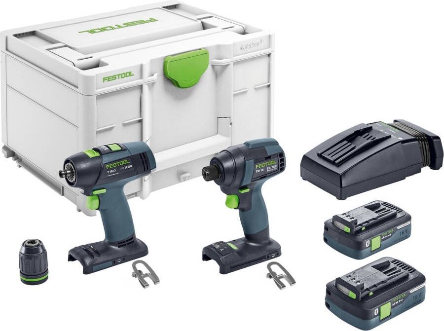 FESTOOL Accu Combiset Tid 18 Hpc 4 0 I-set T18 577244