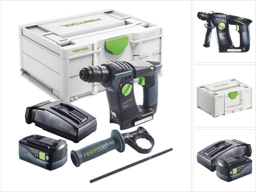 Festool BHC 18-Basic accuklopboormachine 18 V 1 8 J SDS Plus Brushless + 1x accu 5 0 Ah + lader + systainer