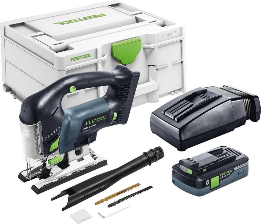 Festool CARVEX accu-decoupeerzaag PSBC 420 HPC 4 0 EBI-Plus incl. 4.0 Ah accu en lader in koffer