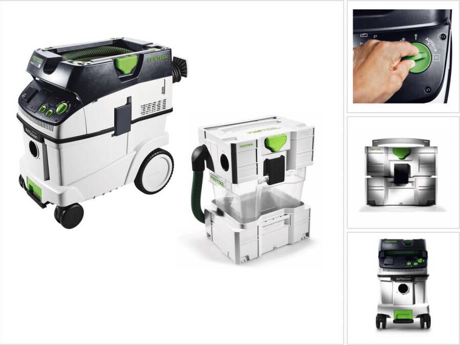 Festool CTL 36 E AC CLEANTEC mobiele stofafzuiger 36l stofklasse L ( 574958 ) + voorafscheider CT-VA