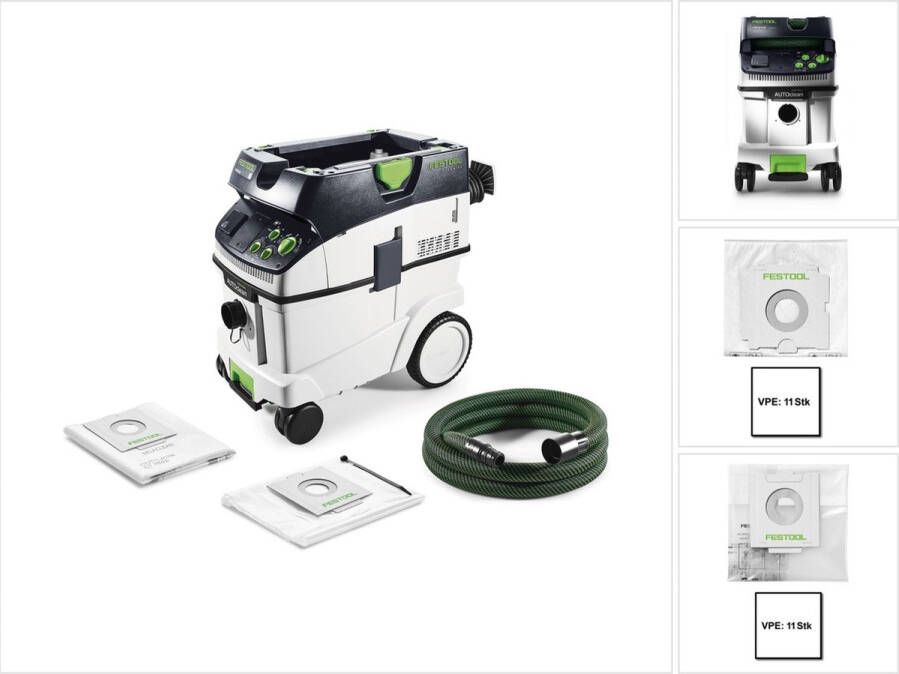 Festool CTM 36 E AC CLEANTEC mobiele stofafzuiger 36l stofklasse M ( 574983 ) + extra filter en afvalzakken