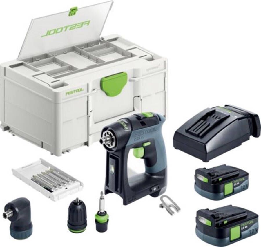Festool CXS 12 2 5-Set Accu Schroefboormachine 12V 2.5Ah in Systainer 576865