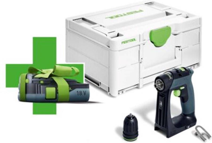 Festool CXS 18-Basic-3 0 Accu Schroefboormachine 18V 3.0Ah in Systainer 578063