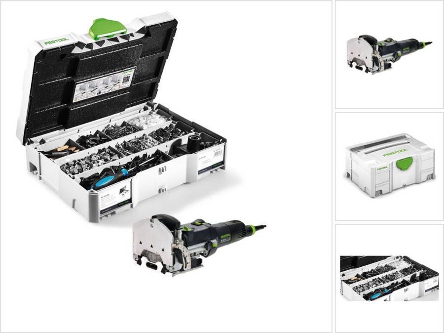 Festool DF 500 Q-Plus deuvelfrees Domino 420W 28mm in systainer ( 494847 ) + Domino steekassortiment KV-SYS D8