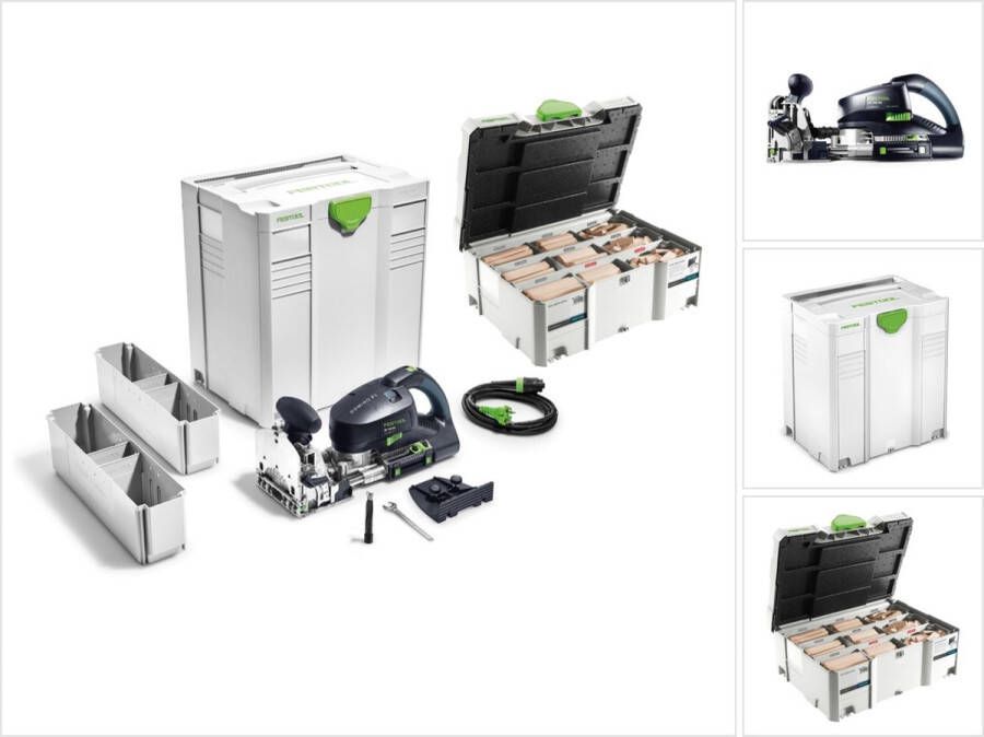 Festool DF 700 EQ-Plus Domino XL deuvelfrees 720W ( 574320 ) 70mm in systainer + 306 stuks deuvelset