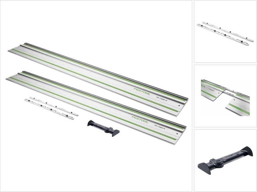 Festool FS 1400 2 geleiderail 1400 mm + FS 2-AW beschermkap + FSV 2 verbindingsstuk