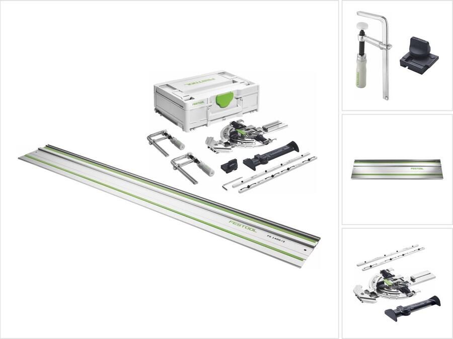 Festool SYS3 M 137 FS 2 toebehorenset + FS 1400 2 geleiderail 1400 mm