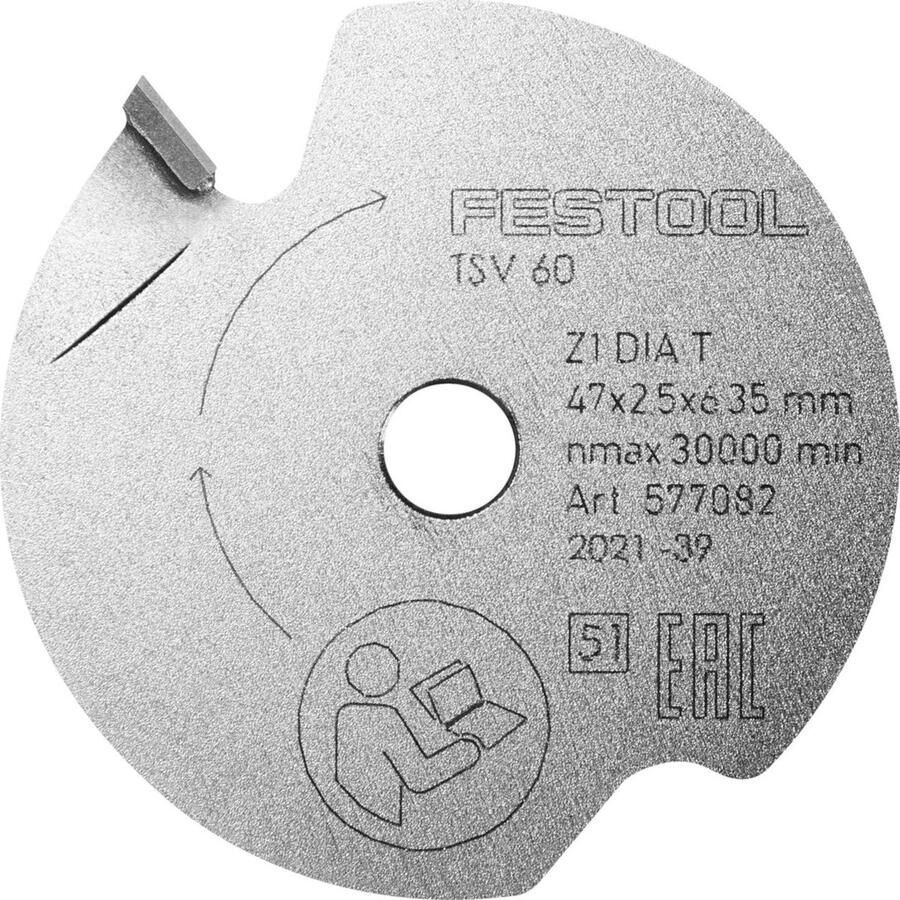 Festool Voorritszaagblad DIA 47x6 35x2 5mm T1 577082
