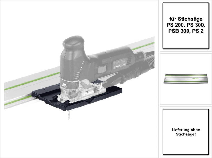 Festool FS-PS PSB 300 geleideaanslag ( 490031 ) + geleiderail 800 mm ( 491499 ) voor decoupeerzaag PS 200 PS 300 PSB 300 PS 2