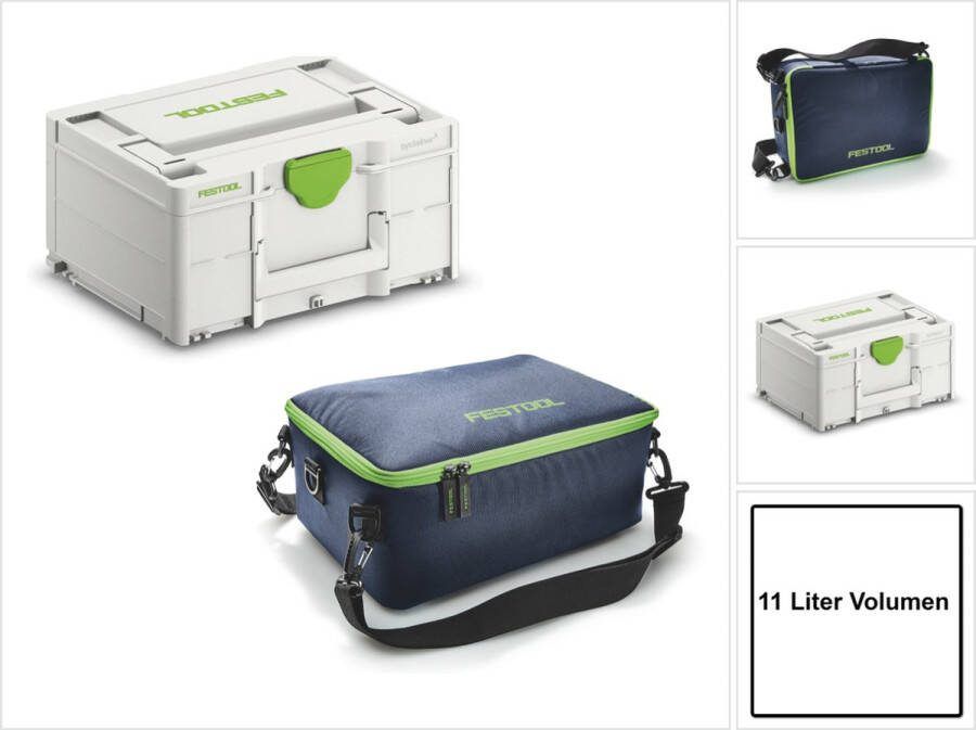 Festool ISOT-FT1 isoleertas 11 l 340 x 250 x 130 mm + Systainer SYS3 M 187