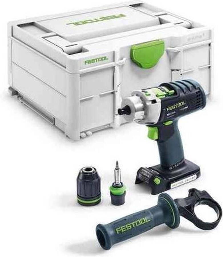 Festool PDC 18 4 Li BASIC accu-klopboormachine QUADRIVE zonder accu's en lader