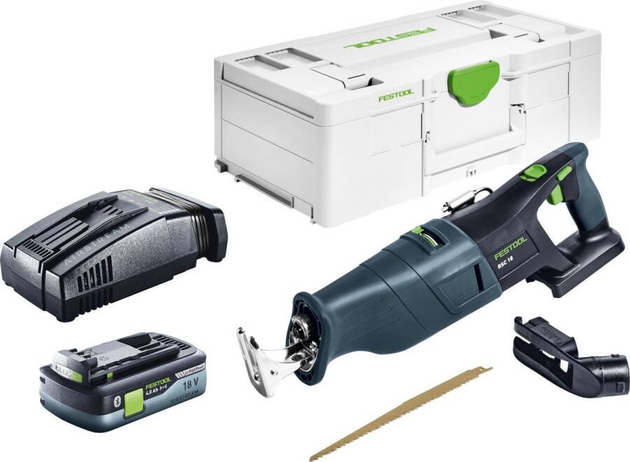 Festool RSC 18 EB-Basic accu- reciprozaag 18 V borstelloos + 1x accu 4.0 Ah + snellader + systainer