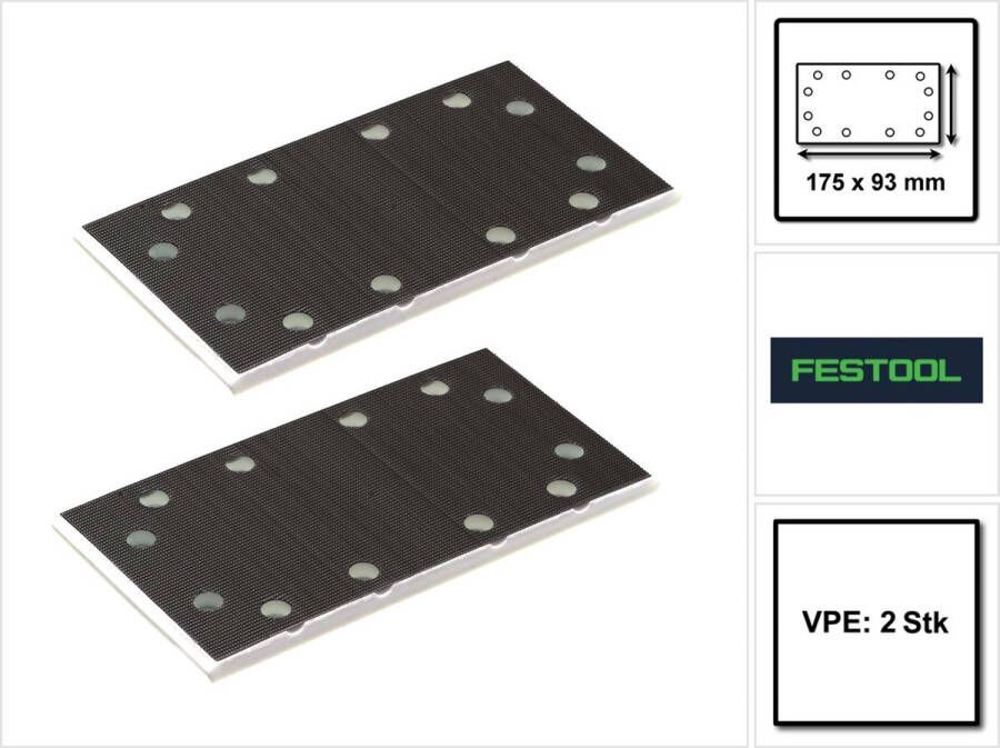Festool steunschijf SSH STF 93 x 175 8 2 stuks ( 2x 483905 ) voor glijder RS 300 RS 3 LRS 93