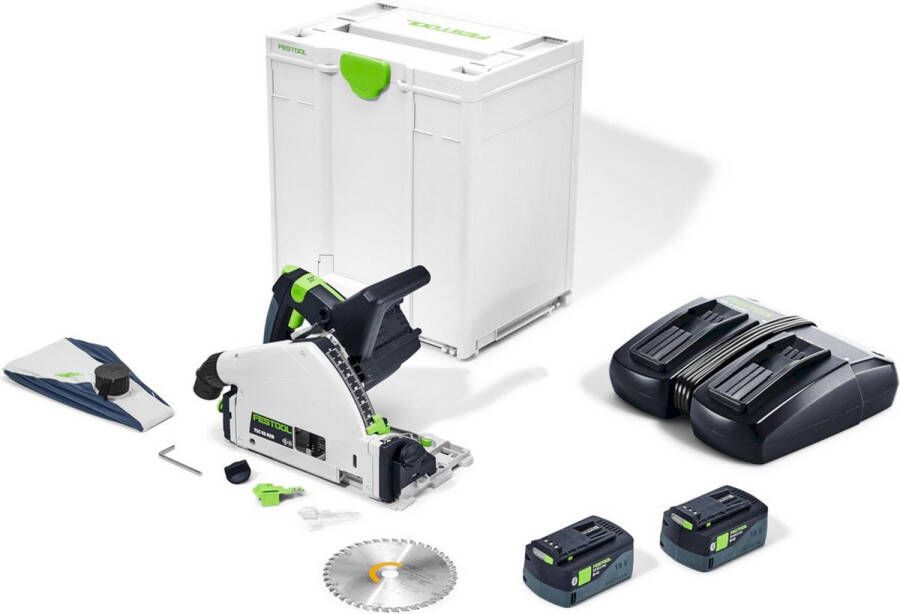 Festool TSC 55 5 0 KEBI-Plus XL Accu Invalcirkelzaag 18V 5.0Ah in Systainer 577342