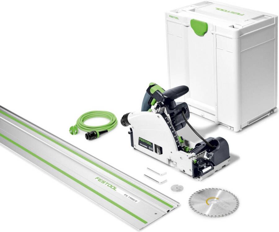 Festool TSV 60 KEBQ-Plus-FS Invalzaag met voorritsfunctie in Systainer + FS 1900 2 Geleiderail 577743