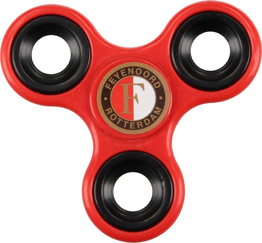Feyenoord Fidget Spinner – 9x9x1cm | Speelgoed voor Stimulatie Concentratie | Fidget Spinner met Voetbalclub Merchandise