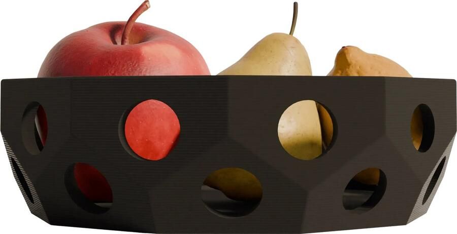 Fiastra Sirolo XL fruitschaal fruitmand voor veel fruit groente kommen en schalen aanrecht organiser