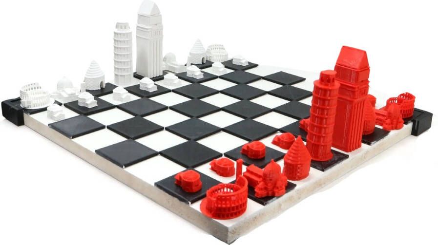 Fiastra Italy Landmark schaakbord – Uniek Design