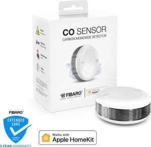 Fibaro CO Sensor Werkt alleen met Apple HomeKit Slimme koolmonoxidemelder