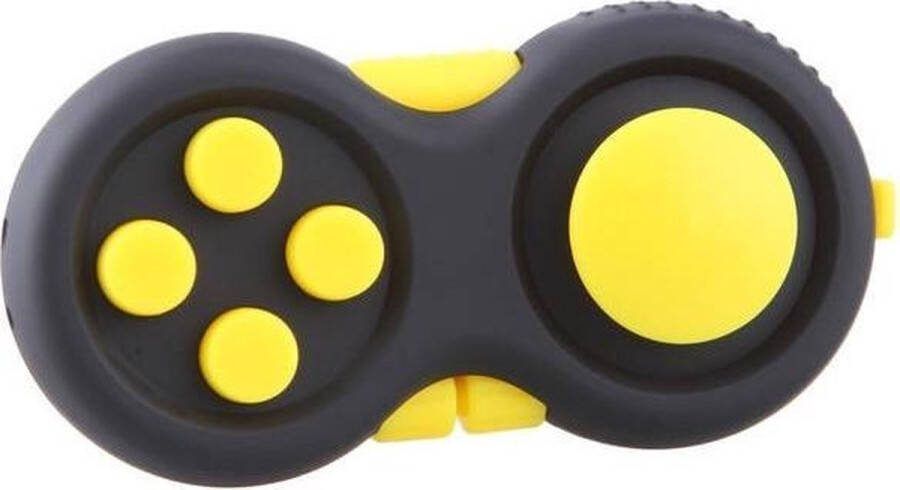 FIDG-IT Fidget pad Calm pad Tik tok Fidget cube Pop it Friemelkubus Fidget toys Fidget toy Simple dimple Antistress Speelgoed Stress verlagend Joystick Gratis koord Geel