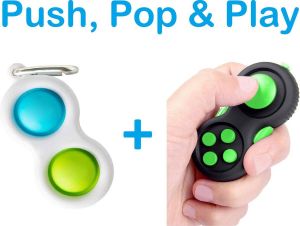 FIDG-IT Fidget Pad Multicolor Fidget Toys Pop It