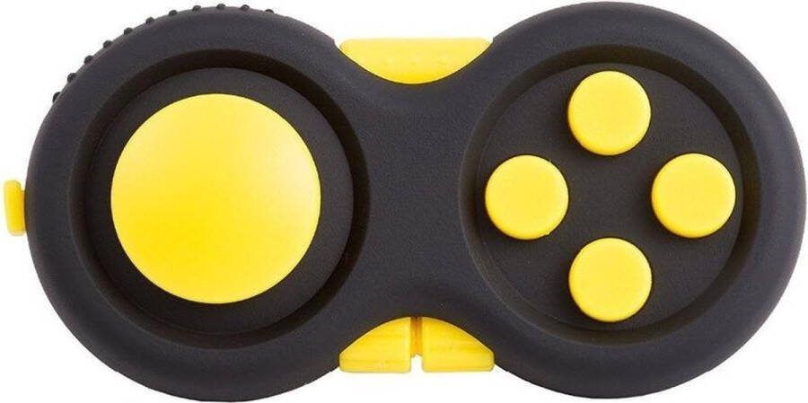 Fidget Cube Fidget pad Calm pad Tik tok Pop it Friemelkubus Fidget toys Fidget toy Simple dimple Antistress Speelgoed Stress verlagend Joystick Gratis koord Geel