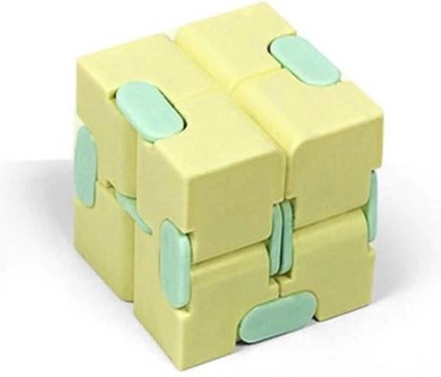 Fidget Cube Infinity cube | fidget toys | pastel geel